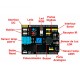 Shield Arduino multifunções com sensores E/OS